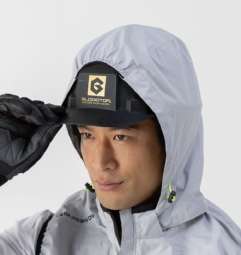 大きいサイズ メンズ GLADIATOR (グラディエーター) VOLTCOOL日傘遮熱ベストペルチェセット
                        ヘルメット対応フード