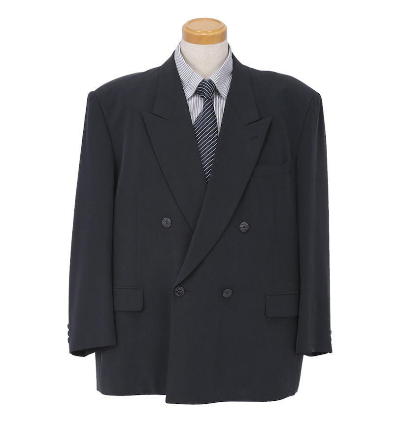 大きいサイズ メンズ ダブル4ツ釦1ツ掛ジャケット