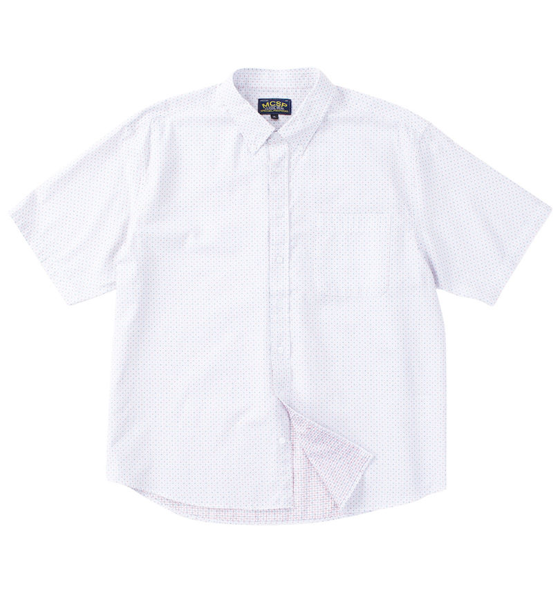 大きいサイズ メンズ Mc.S.P (エムシーエスピー) 刺し子チェックB.D半袖シャツ
                        