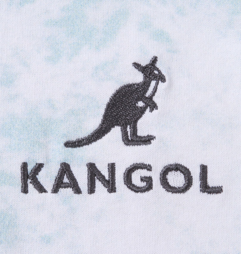大きいサイズ メンズ KANGOL (カンゴール) タイダイ柄プリント半袖Tシャツ 刺繍