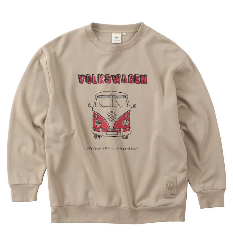 大きいサイズ メンズ VOLKSWAGEN (フォルクスワーゲン) 裏起毛クルートレーナー
                        