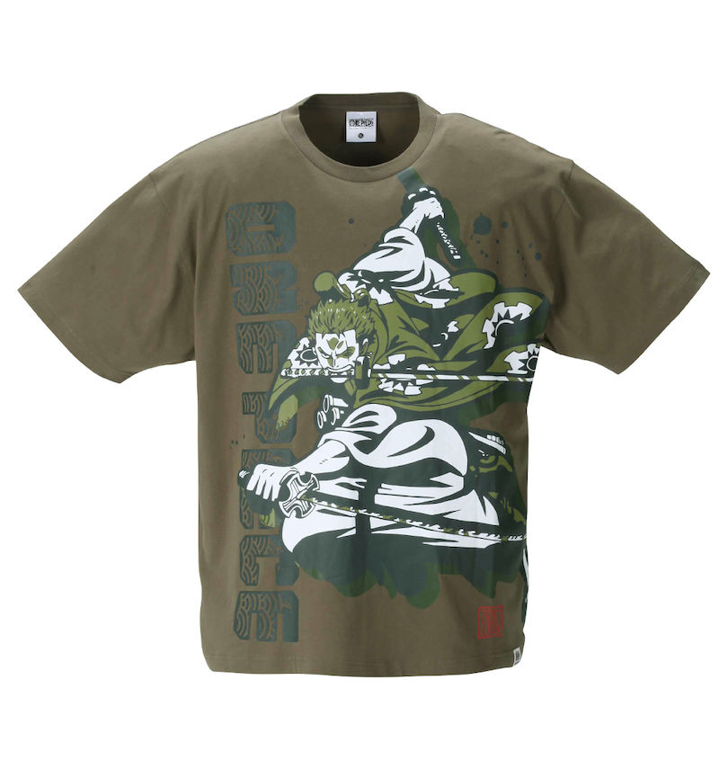 大きいサイズ メンズ ONE PIECE (ワンピース) 麦わら海賊団の三刀流剣士 ロロノア・ゾロ ワノ国バージョン ゾロ十郎半袖Tシャツ