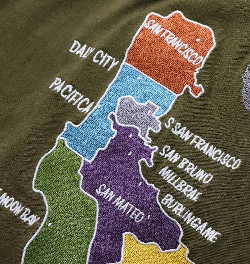 大きいサイズ メンズ BEN DAVIS (ベン デイビス) スーベニア刺繍半袖Tシャツ
                        バック刺繍