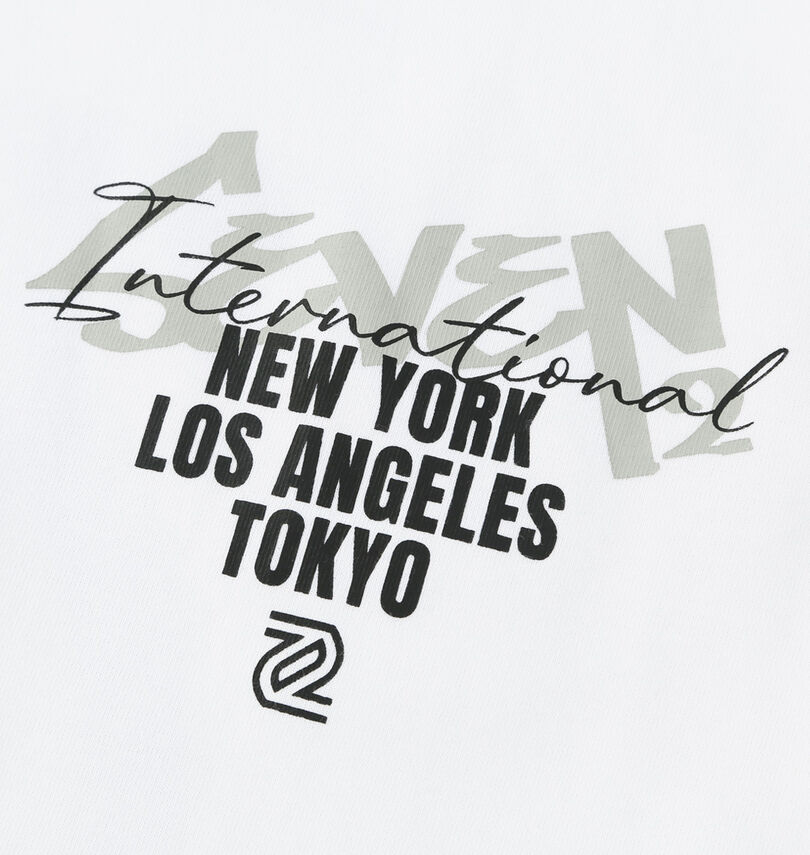 大きいサイズ メンズ SEVEN2 (セブンツー) 天竺半袖ポロシャツ
                        プリント