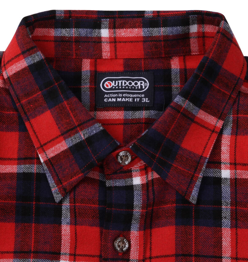 大きいサイズ メンズ OUTDOOR PRODUCTS (アウトドア プロダクツ) ビエラチェック長袖シャツ
                        