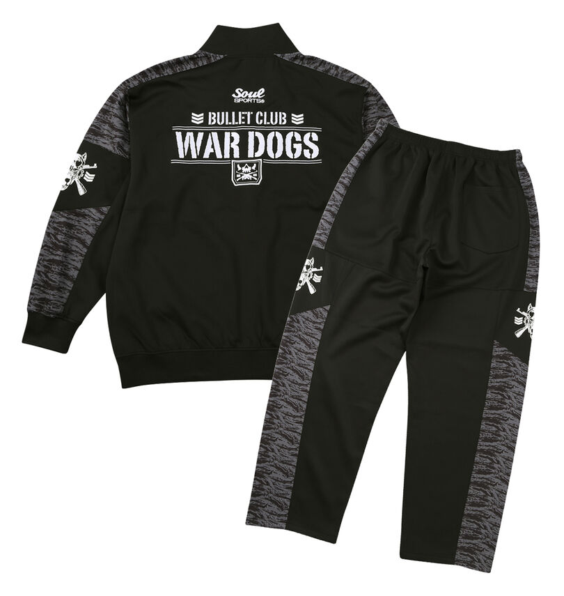 大きいサイズ メンズ SOUL SPORTS×新日本プロレス (ソウル×シンニホンプロレス) BC WAR DOGS長袖ジャージセット
バックスタイル