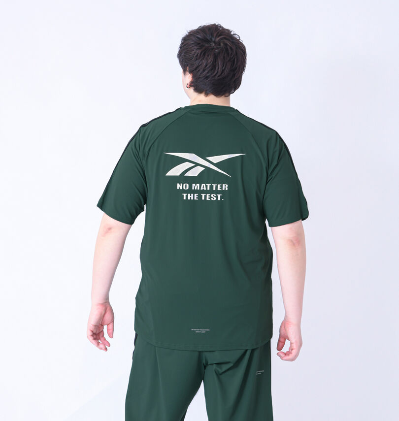 大きいサイズ メンズ Reebok (リーボック) 穴開きメッシュ半袖Tシャツ