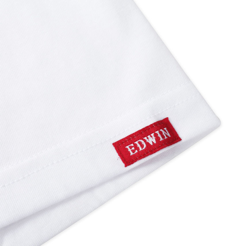 大きいサイズ メンズ EDWIN (エドウイン) 2Pクルーネック半袖Tシャツ
                        袖ピスネーム