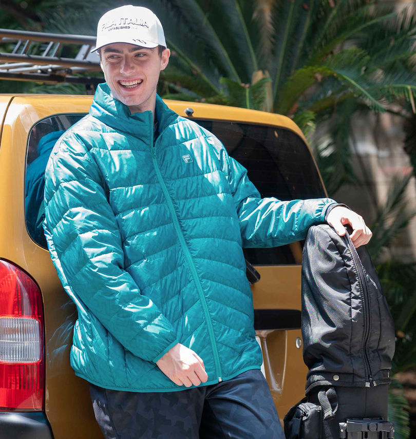 大きいサイズ メンズ FILA GOLF (フィラゴルフ) ハイブリットダウンブルゾン
                        