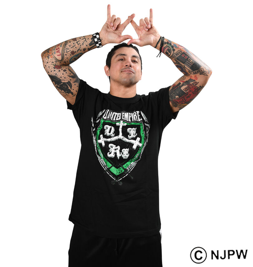 大きいサイズ メンズ 新日本プロレス (シンニホンプロレス) UNITED EMPIRE「RE」半袖Tシャツ
                        