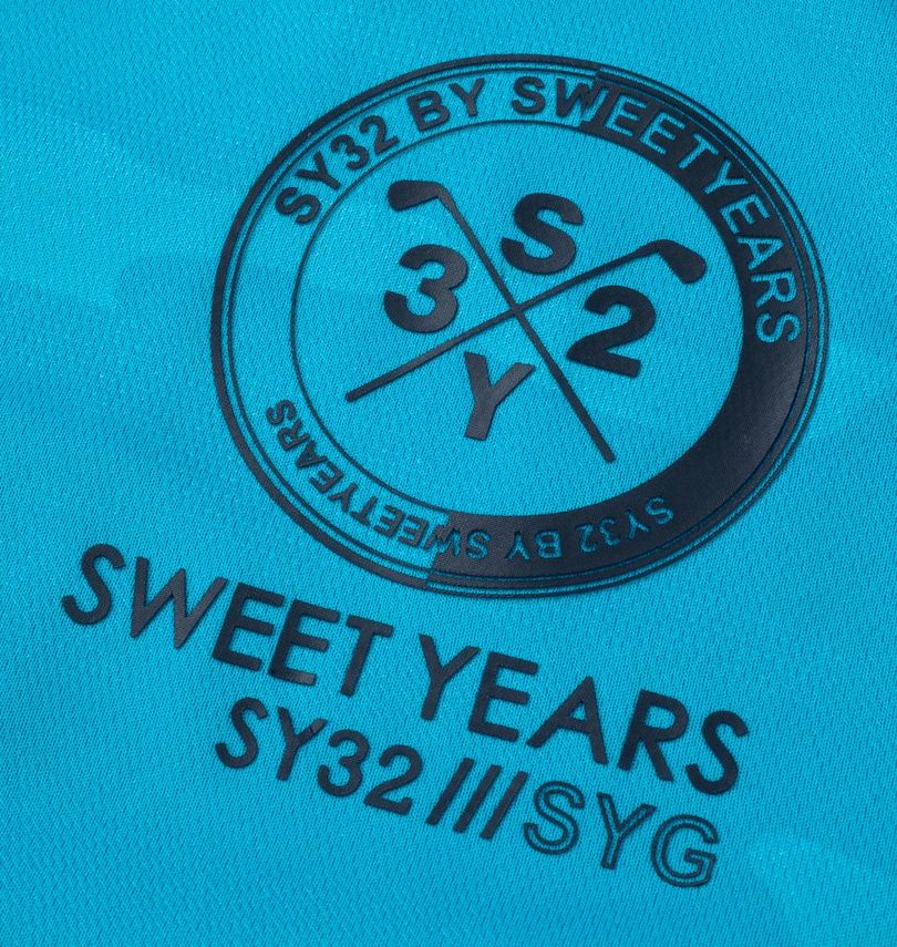 大きいサイズ メンズ SY32 by SWEET YEARS (エスワイサーティトゥバイスィートイヤーズ) カモエンボスカラー半袖シャツ プリント拡大