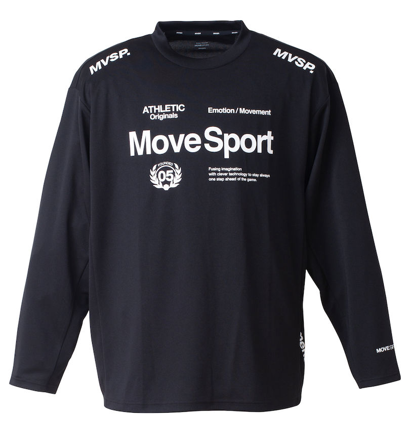 大きいサイズ メンズ MOVESPORT (ムーブスポーツ) ドライメッシュオーセンティックロゴ長袖Tシャツ
                        