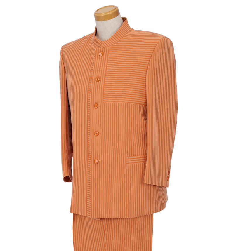 大きいサイズ メンズ  切替マオカラースーツ 