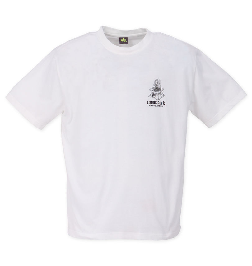 大きいサイズ メンズ LOGOS Park (ロゴスパーク) リサイクル天竺バックプリント半袖Tシャツ