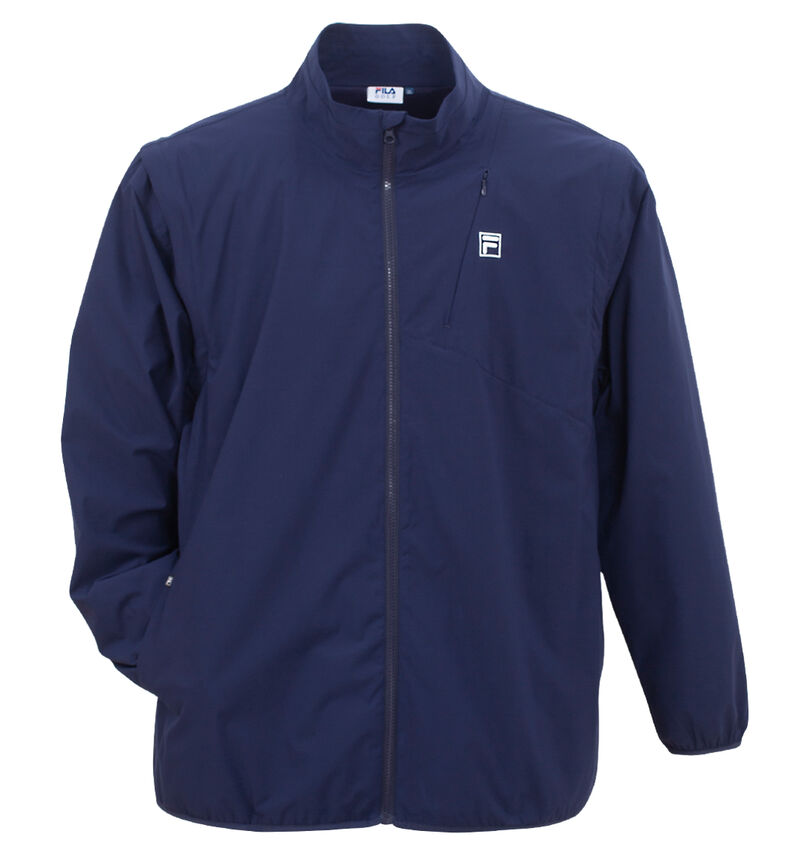 大きいサイズ メンズ FILA GOLF (フィラゴルフ) 袖脱着裏メッシュストレッチブルゾン