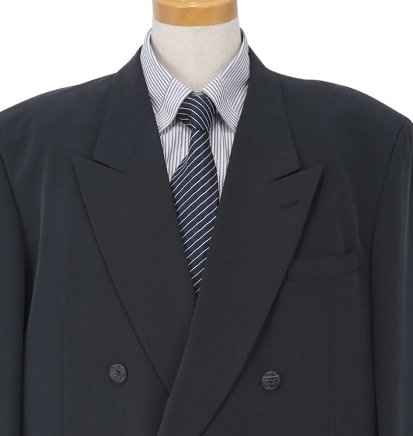 大きいサイズ メンズ ダブル4ツ釦1ツ掛ジャケット