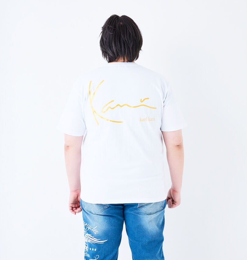 大きいサイズ メンズ KARL KANI (カール カナイ) 天竺半袖Tシャツ
