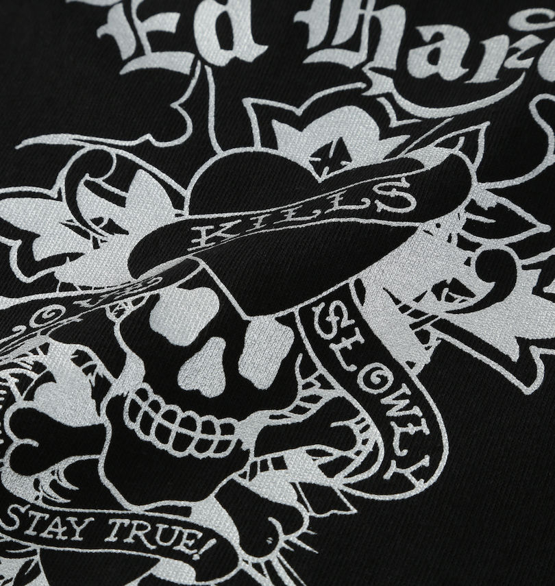 大きいサイズ メンズ Ed Hardy (エドハーディ) 天竺プリント長袖Tシャツ
                        プリント