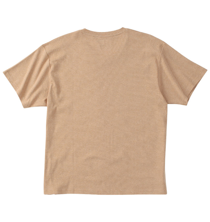 大きいサイズ メンズ Mc.S.P (エムシーエスピー) オーガニックコットンミジンボーダーVネック半袖Tシャツ バックスタイル