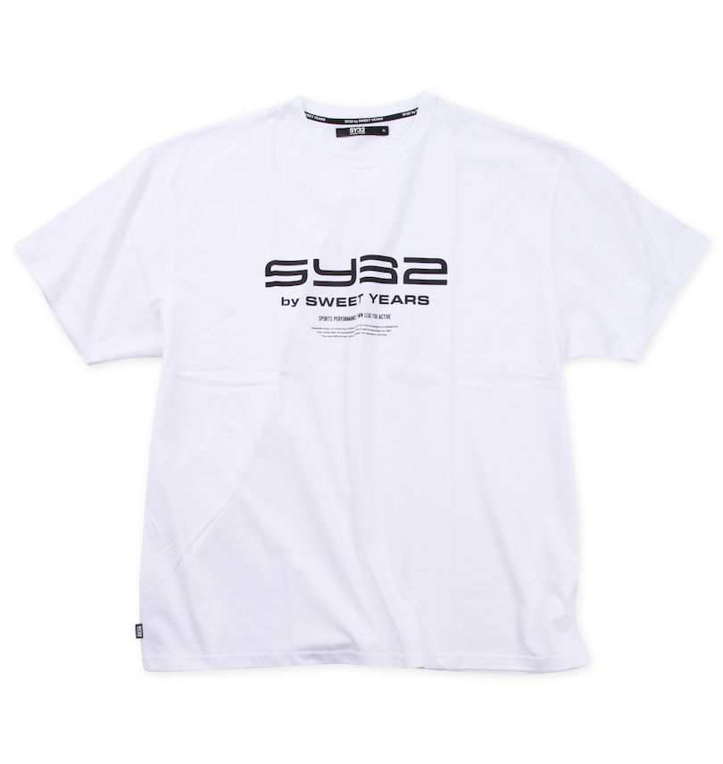大きいサイズ メンズ SY32 by SWEET YEARS (エスワイサーティトゥバイスィートイヤーズ) エクストリームロゴ半袖Tシャツ 