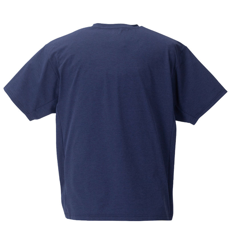 大きいサイズ メンズ MOVESPORT (ムーブスポーツ) SUNSCREEN TOUGHオーセンティックロゴ半袖Tシャツ バックスタイル