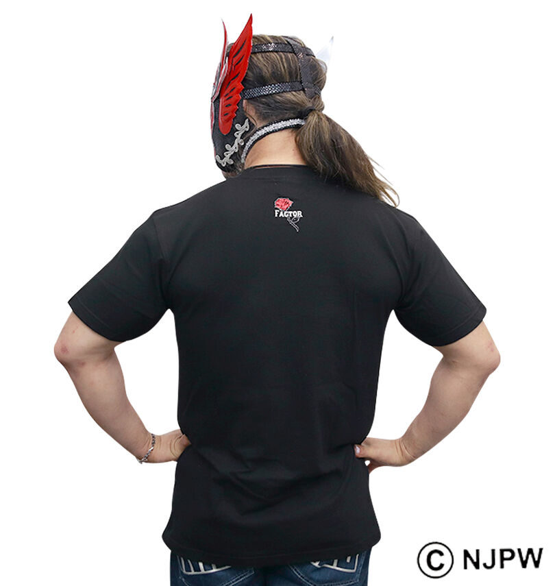大きいサイズ メンズ 新日本プロレス (シンニホンプロレス) エル・デスペラード「FACTOR」半袖Tシャツ