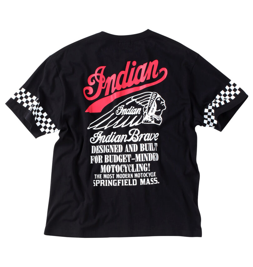 大きいサイズ メンズ INDIAN MOTOCYCLE (インディアンモトサイクル) 天竺プリント半袖Tシャツ
バックスタイル