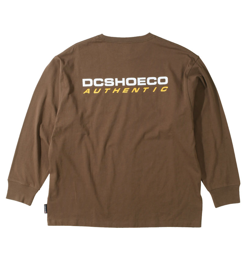 大きいサイズ メンズ DCSHOES (ディーシーシューズ) 23AUTHENTIC OBLIQUE LOGO長袖Tシャツ
バックスタイル