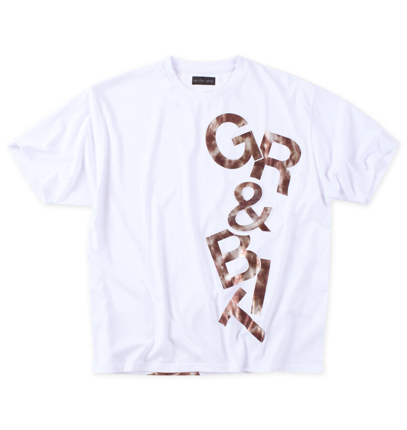 大きいサイズ メンズ in the attic (インジアティック) エンボス箔シート半袖Tシャツ
                        