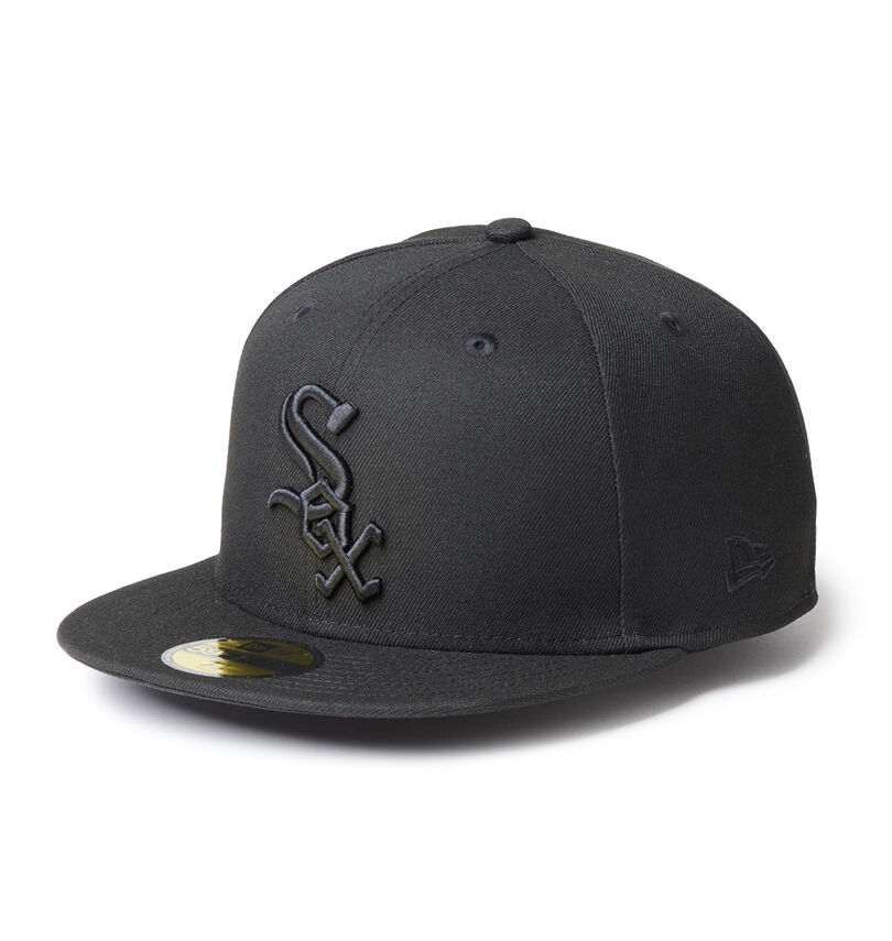 大きいサイズ メンズ NEW ERA (ニューエラ) 59FIFTY®シカゴ・ホワイトソックスBLACK ON BLACKキャップ