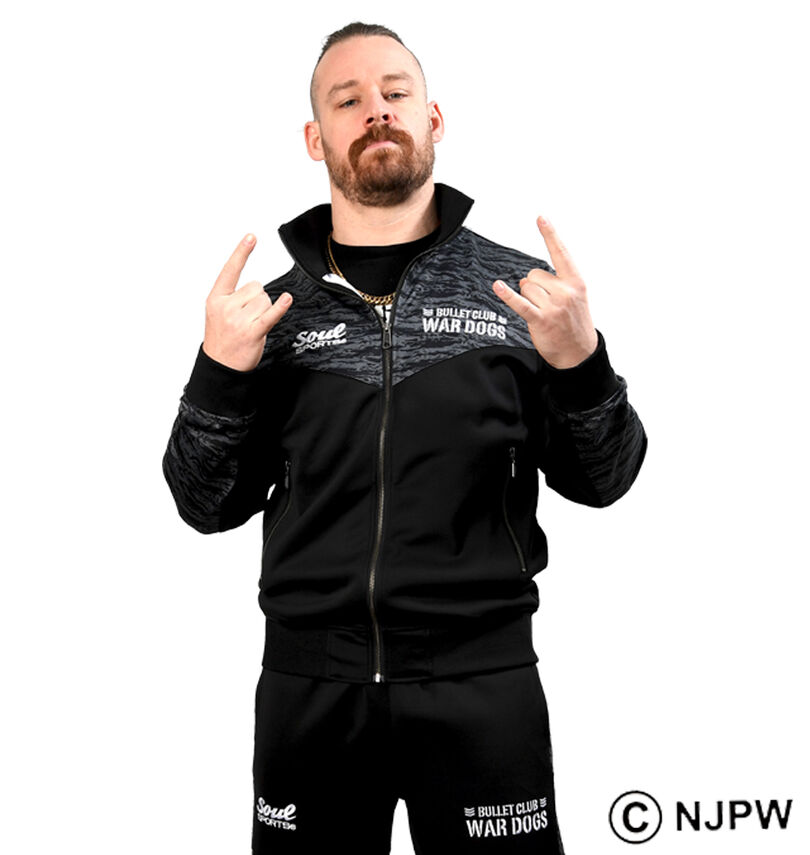 大きいサイズ メンズ SOUL SPORTS×新日本プロレス (ソウル×シンニホンプロレス) BC WAR DOGS長袖ジャージセット