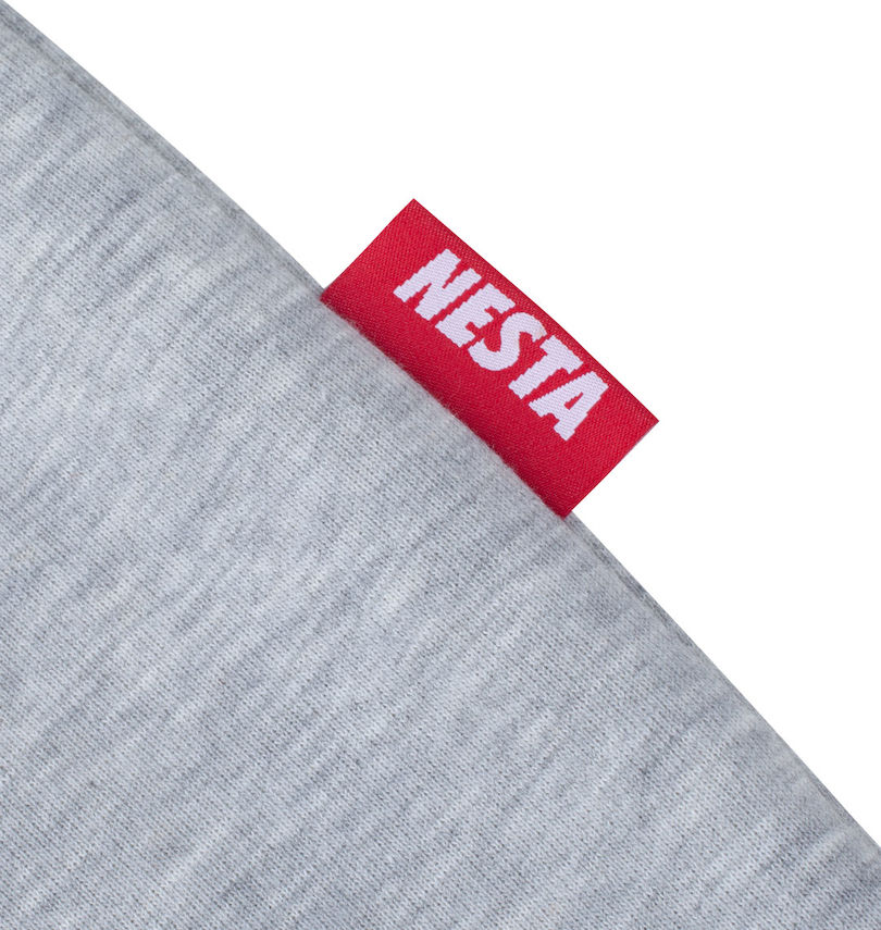 大きいサイズ メンズ NESTA BRAND (ネスタブランド) ミニ裏毛半袖フルジップパーカー 裾ピスネーム
