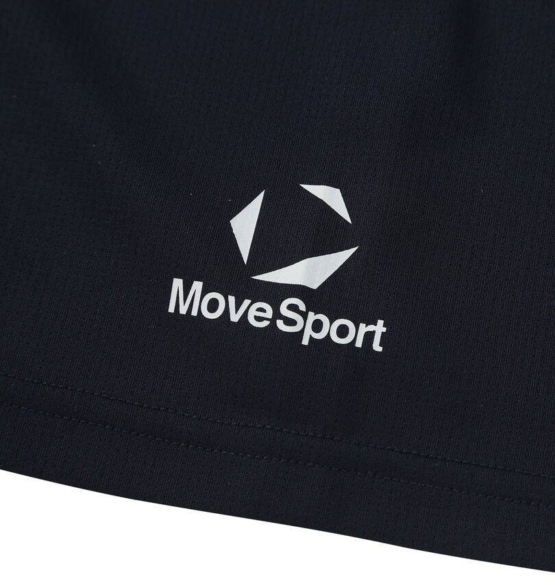 大きいサイズ メンズ MOVESPORT (ムーブスポーツ) メッシュ半袖Tシャツ
                        袖プリント