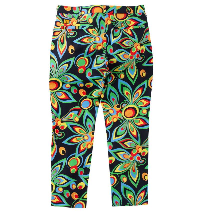 大きいサイズ メンズ LOUDMOUTH (ラウドマウス) ストレッチツイル柄ロングパンツ
                        バックスタイル