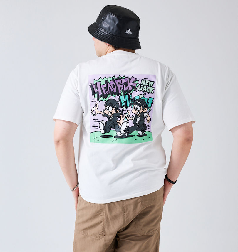 大きいサイズ メンズ ATC×NEW JACK (エーティーシー×ニュージャック) スプレーボーイ柄天竺半袖Tシャツ
身長:182cm/バスト:123cm/着用サイズ:3L