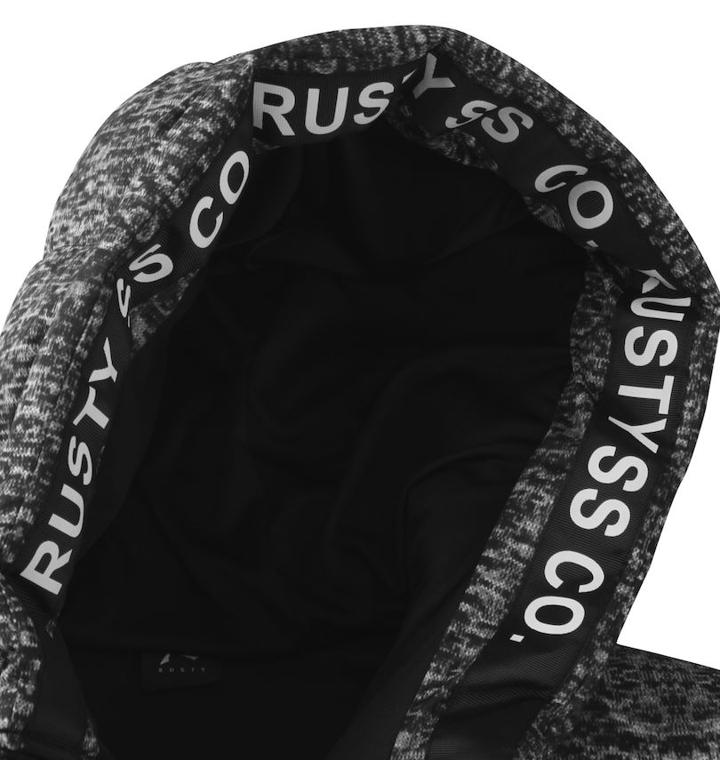 大きいサイズ メンズ RUSTY (ラスティ) 中綿ロングジャケット フード内側