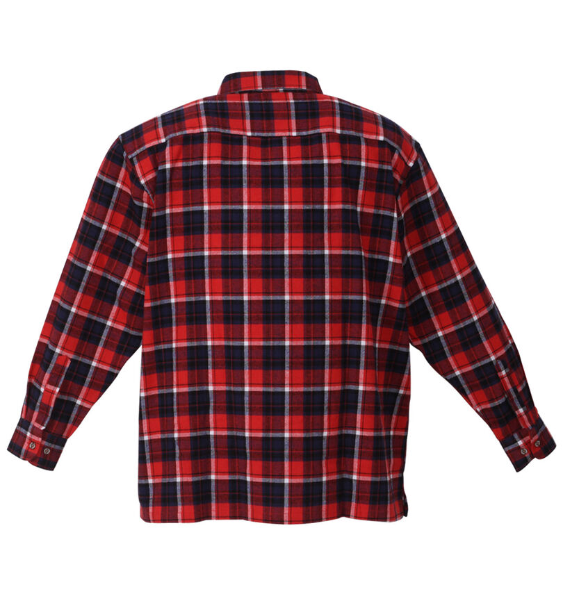 大きいサイズ メンズ OUTDOOR PRODUCTS (アウトドア プロダクツ) ビエラチェック長袖シャツ
                        バックスタイル