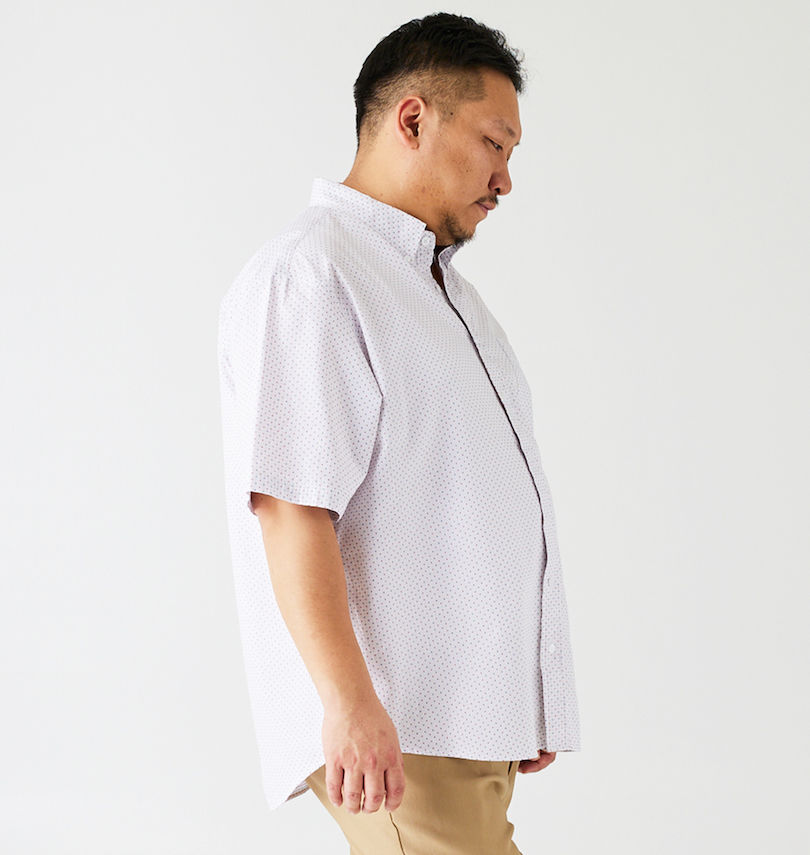 大きいサイズ メンズ Mc.S.P (エムシーエスピー) 刺し子チェックB.D半袖シャツ
                        