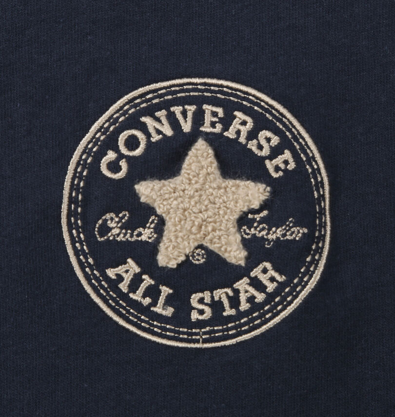 大きいサイズ メンズ CONVERSE (コンバース) 天竺ワンポイントサガラ刺繍長袖Tシャツ
                        胸刺繍