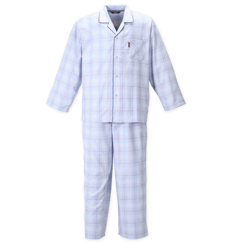 大きいサイズ メンズ marie claire homme (マリクレールオム) ツイルチェック長袖パジャマ
                        