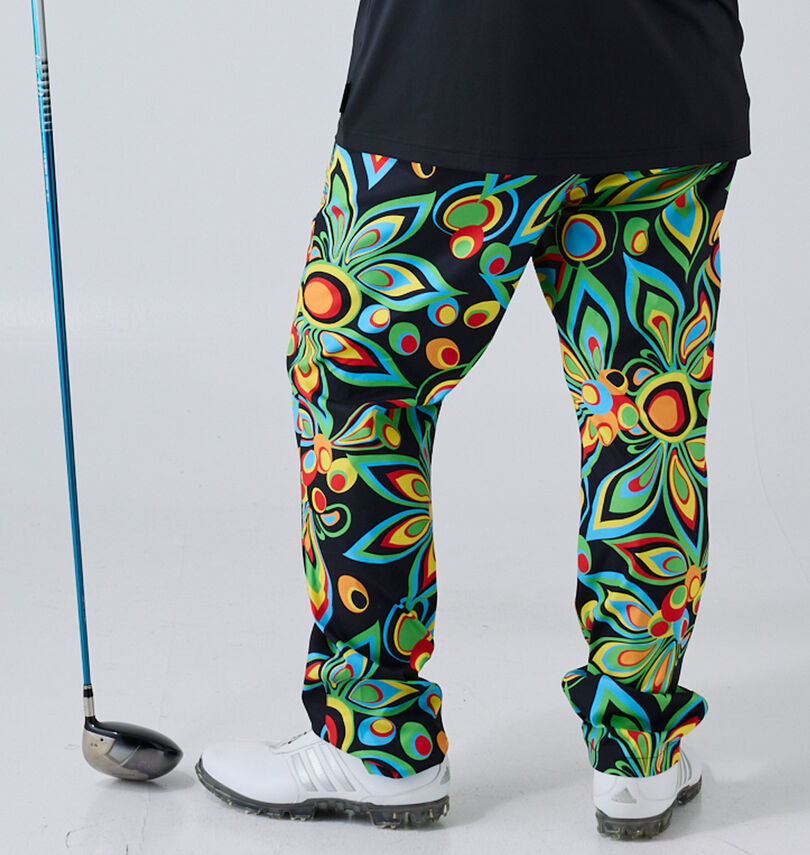 大きいサイズ メンズ LOUDMOUTH (ラウドマウス) ストレッチツイル柄ロングパンツ
                        