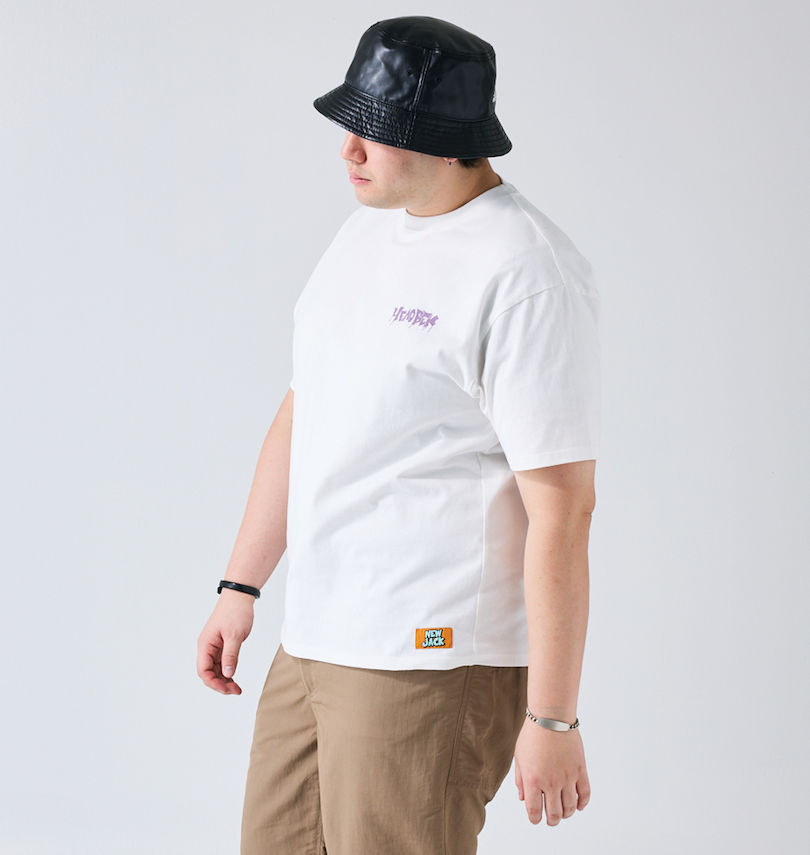 大きいサイズ メンズ ATC×NEW JACK (エーティーシー×ニュージャック) スプレーボーイ柄天竺半袖Tシャツ