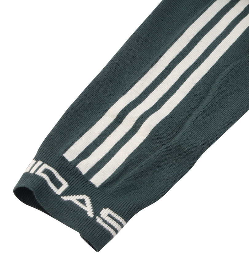 大きいサイズ メンズ adidas golf (アディダスゴルフ) スリーストライプス防風長袖ライニングフルジップセーター 袖