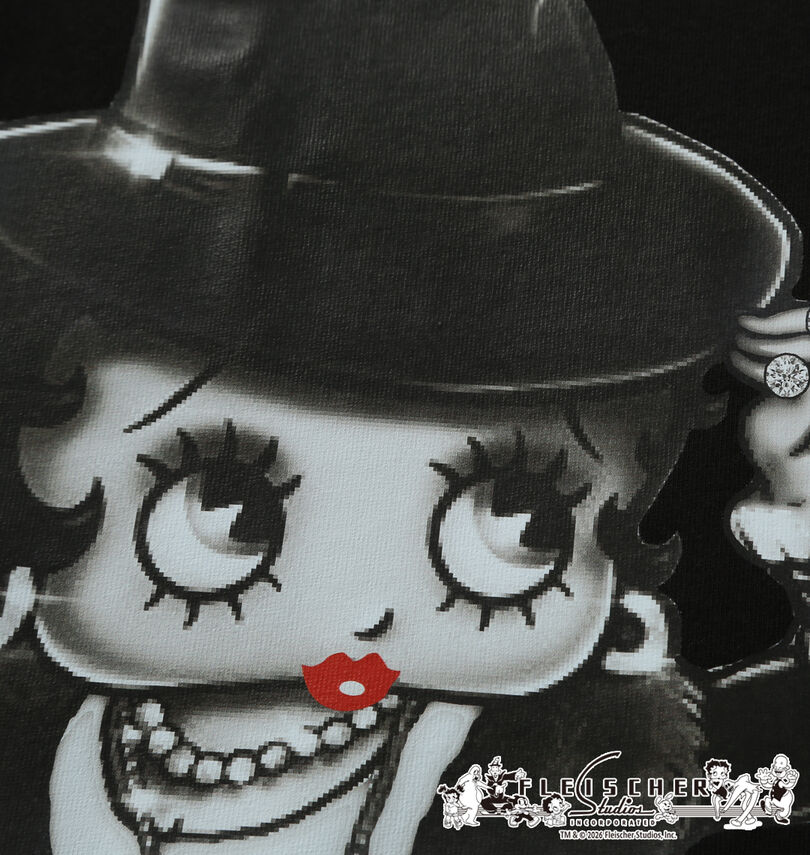 大きいサイズ メンズ BETTY BOOP (ベティ ブープ) 天竺プリント半袖Tシャツ
                        プリント拡大
