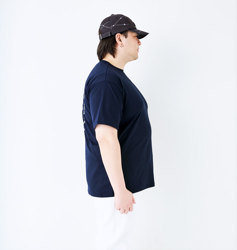 大きいサイズ メンズ SY32 by SWEET YEARS (エスワイサーティトゥバイスィートイヤーズ) サークルロゴバックプリント半袖Tシャツ