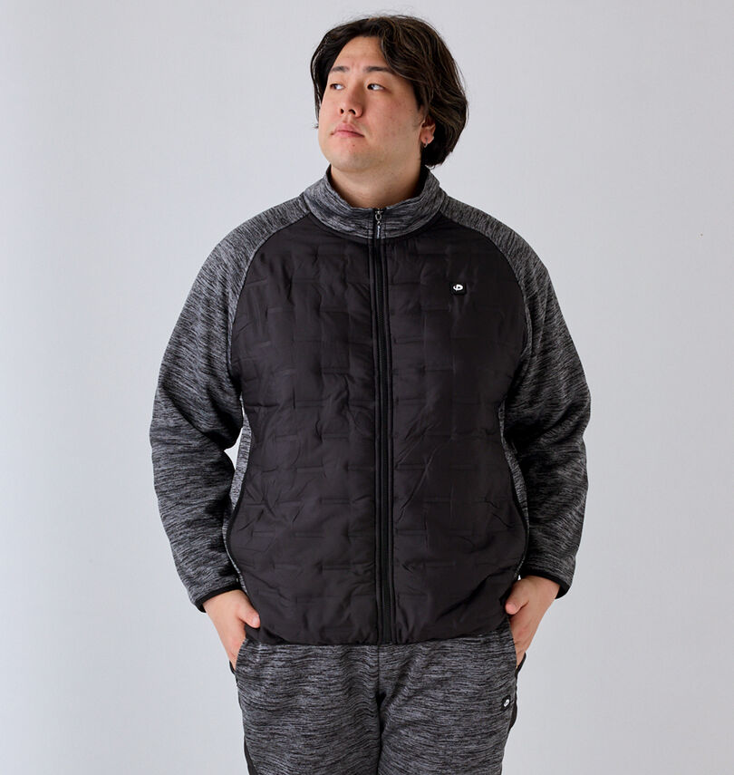 大きいサイズ メンズ Phiten (ファイテン) ボンディングフリース×タフタキルトジャケット
身長:182cm/バスト:123cm/着用サイズ:3L