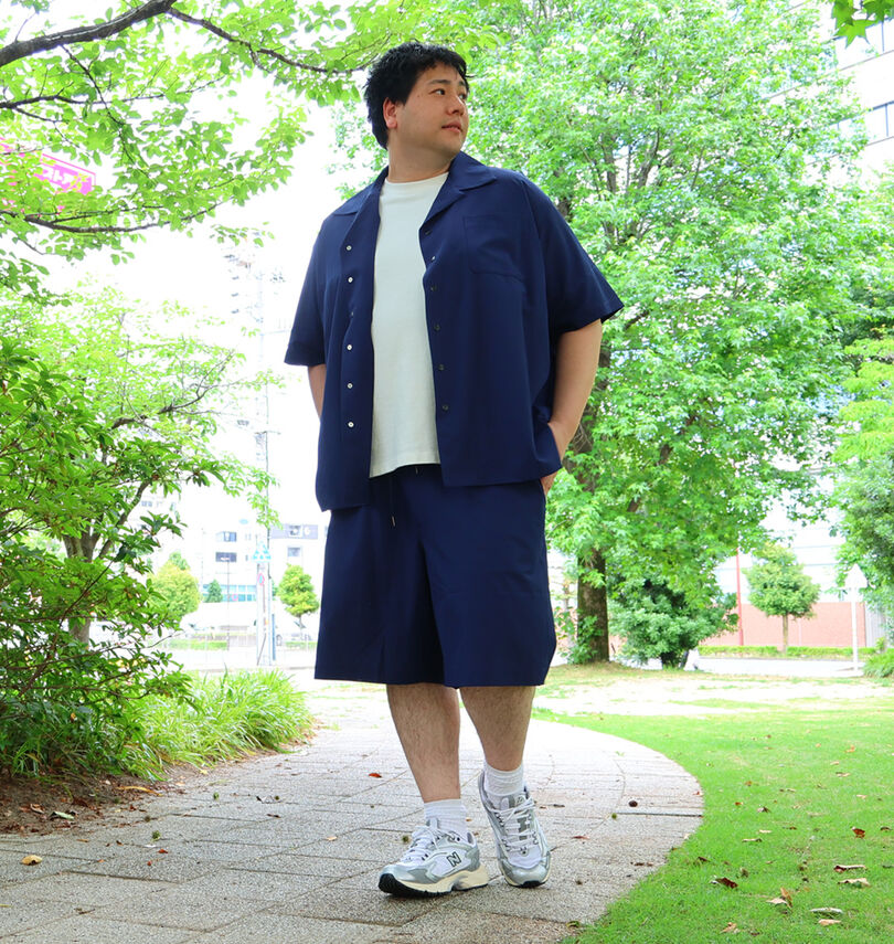 大きいサイズ メンズ Mc.S.P (エムシーエスピー) リラックスショーツ
                        身長：182cm/バスト：123cm/着用サイズ：4L