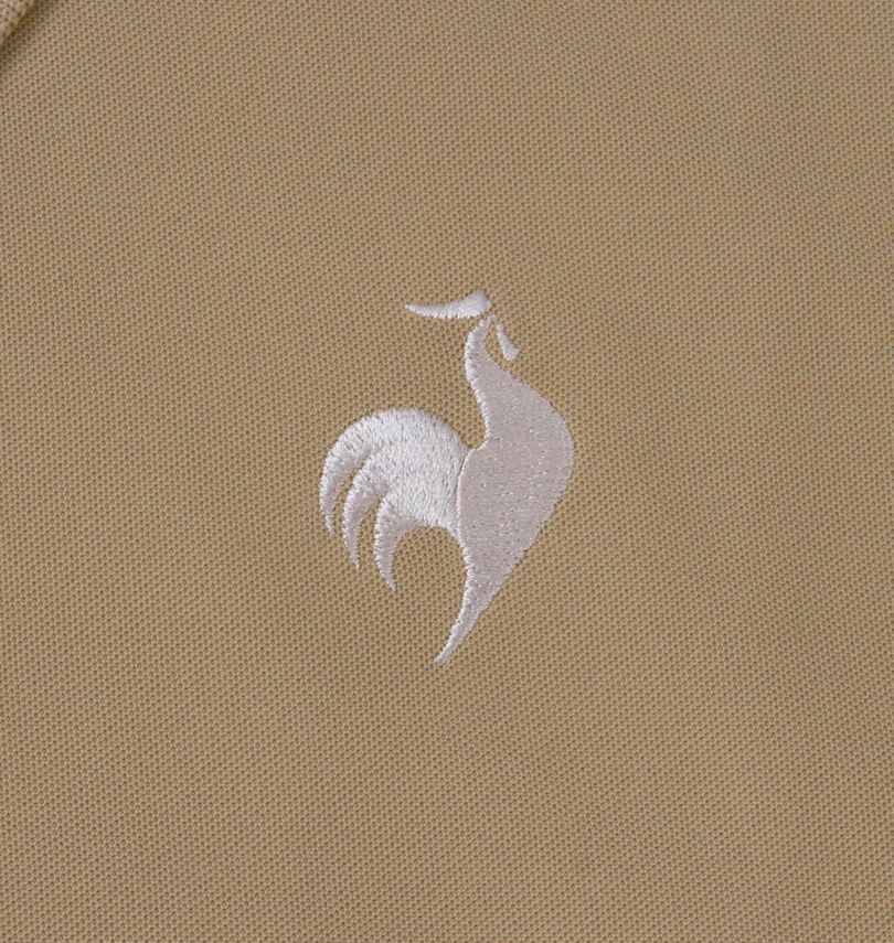 大きいサイズ メンズ LE COQ SPORTIF (ルコックスポルティフ) ヘランカSUNSCREEN鹿の子切替半袖ポロシャツ 刺繍