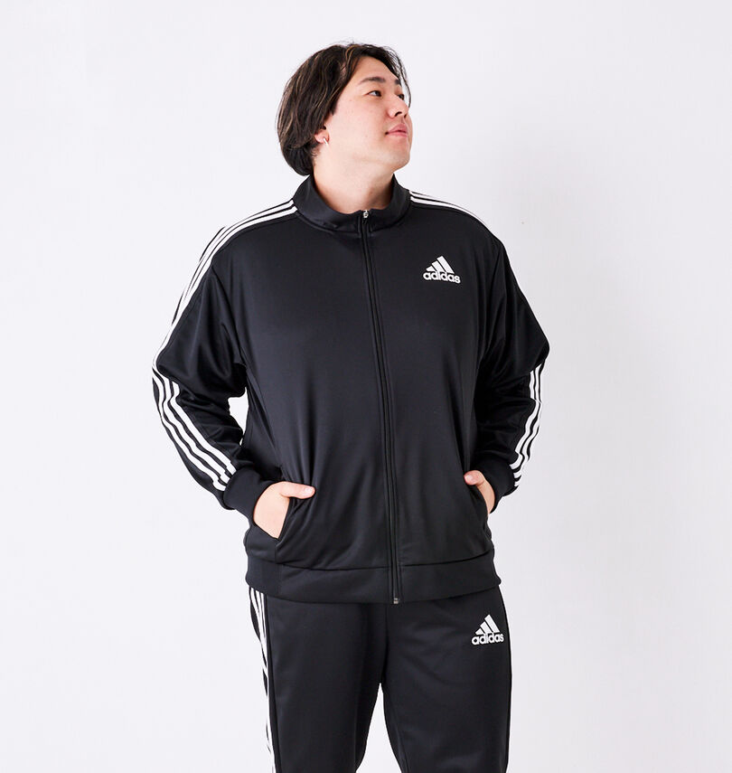 大きいサイズ メンズ adidas (アディダス) ウォームアップジャケット
身長:182cm/バスト:123cm/着用サイズ:3L