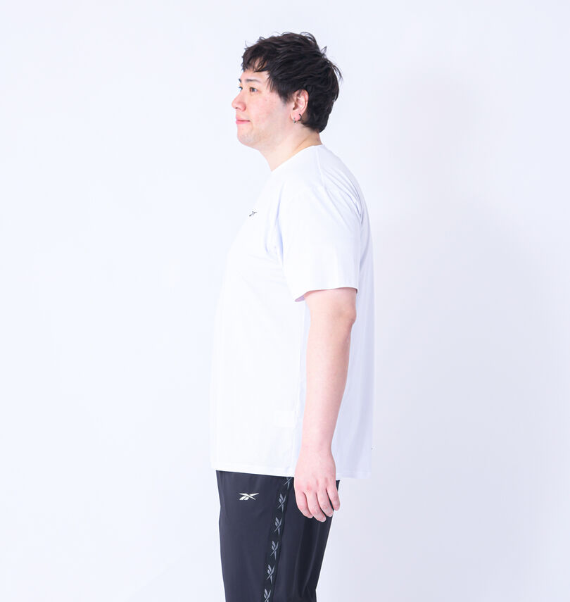 大きいサイズ メンズ Reebok (リーボック) 穴開きメッシュ半袖Tシャツ